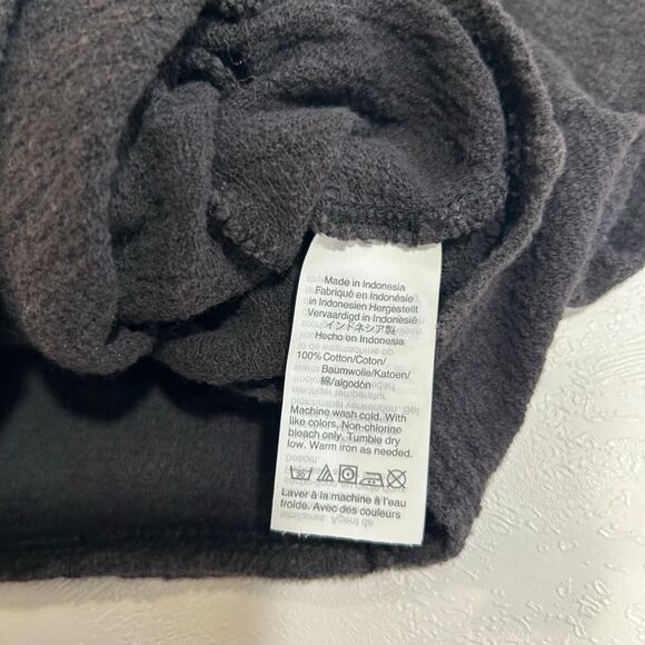 Madewell Texture & Thread Black Wrap Tie Front Top XS Casual Everyday Soft Knit - Picture 7 of 9